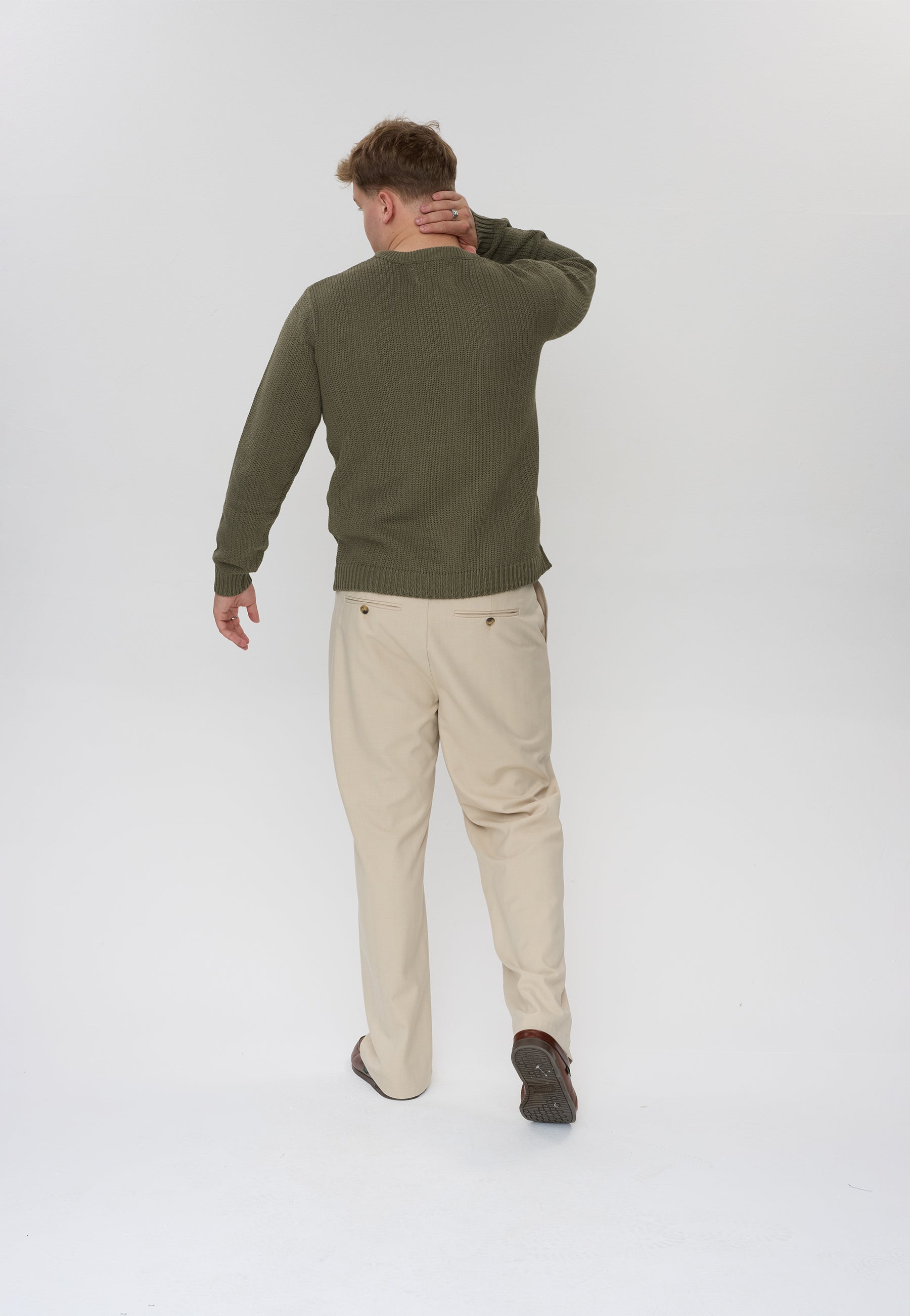 DXNMXRK. DXFae Knitwear Olive green
