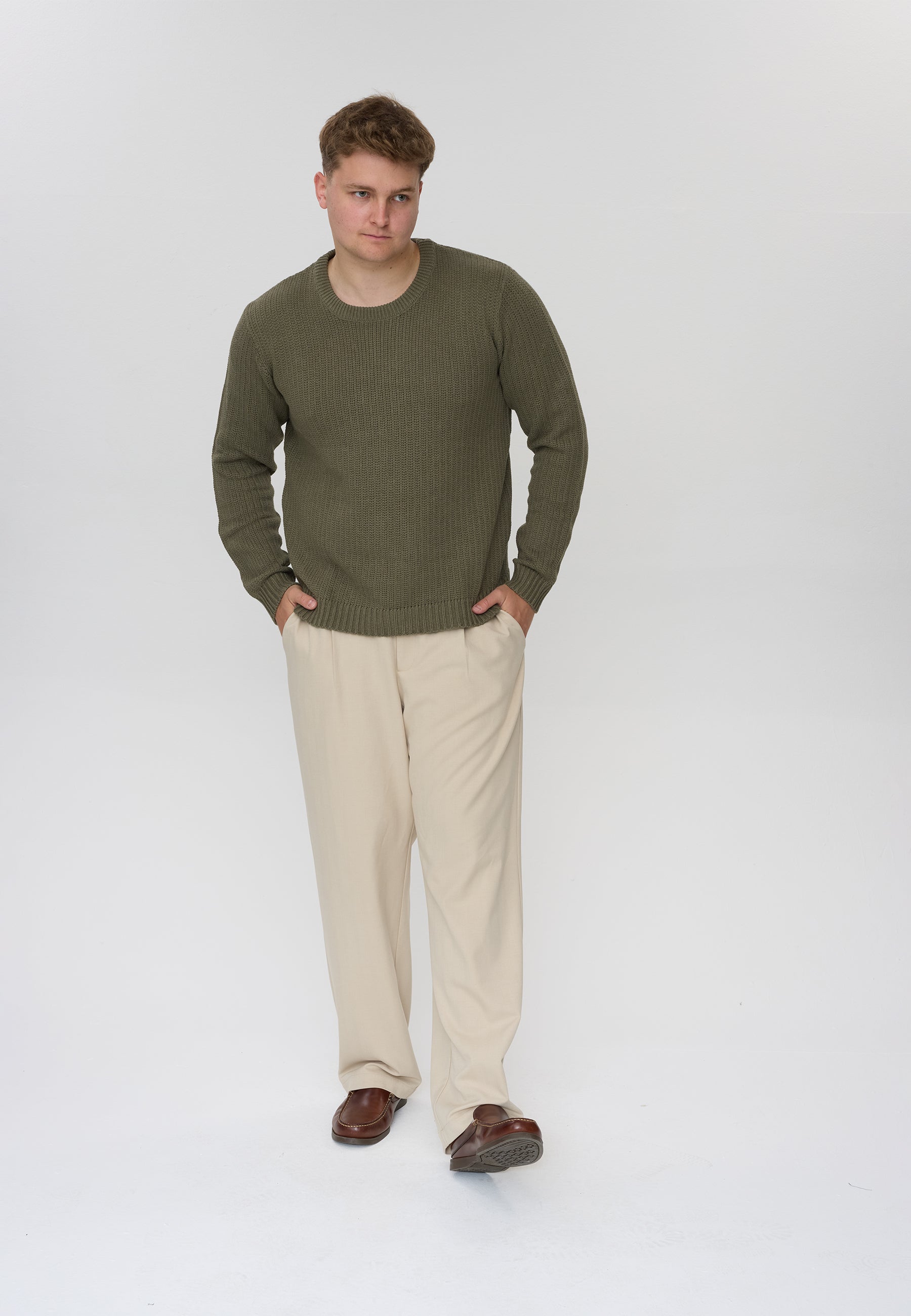 DXNMXRK. DXFae Knitwear Olive green